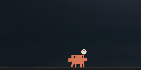 Clawd walking on a Windows taskbar